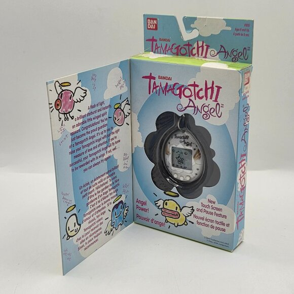 Bandai Tamagotchi Angel Virtual Pet 1997 Original Release New Open Box White/Gol - Picture 1 of 5